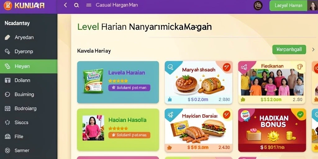 Tampilan awal yang menarik dan intuitif.