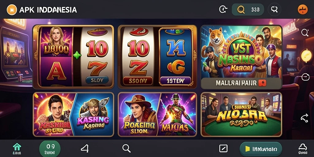 Tangkapan layar menunjukkan antarmuka utama game DUNIA777.