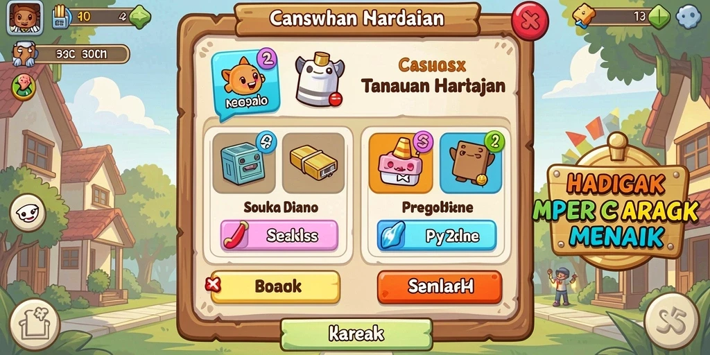 Tampilan menu utama yang menarik dan intuitif.