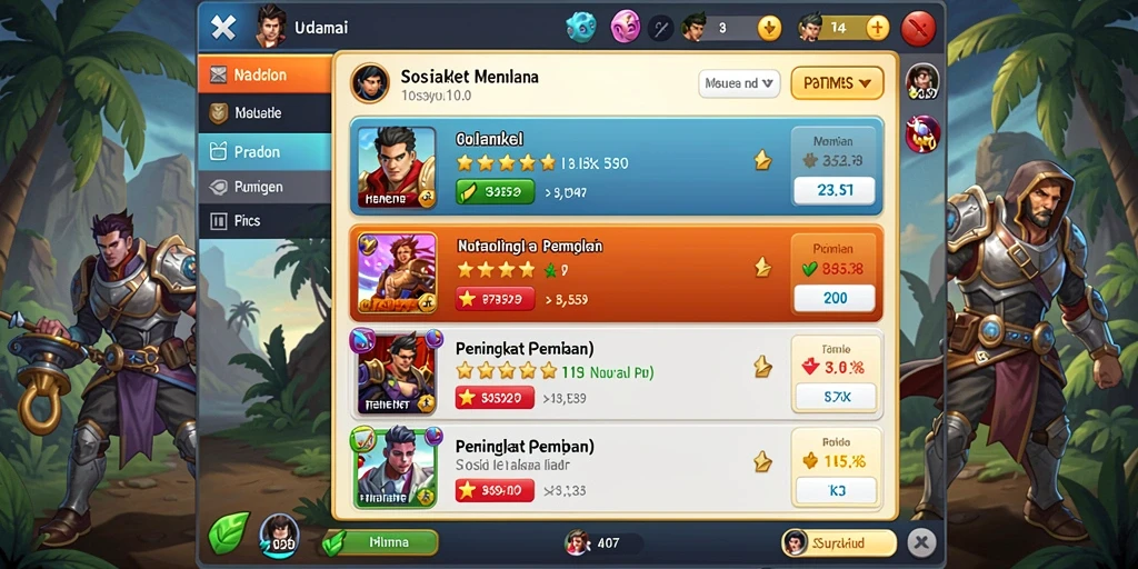 Tampilan utama game yang menawan.