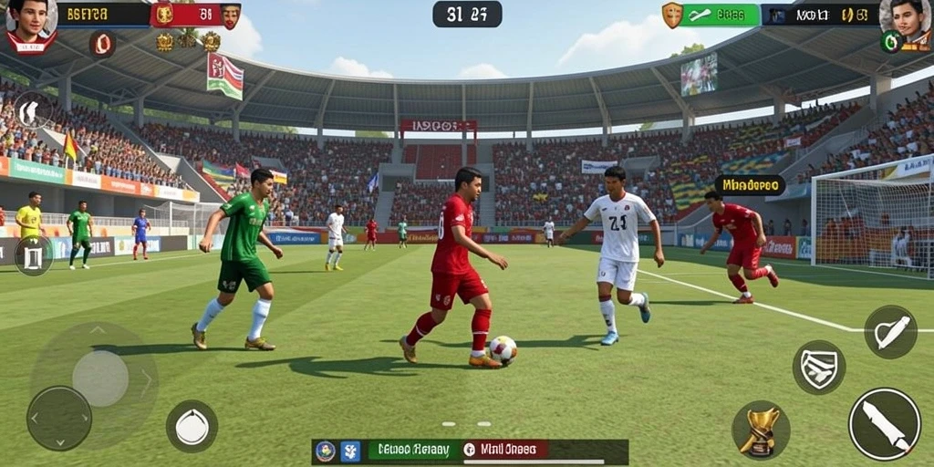 Screenshot menampilkan aksi seru dalam misi.