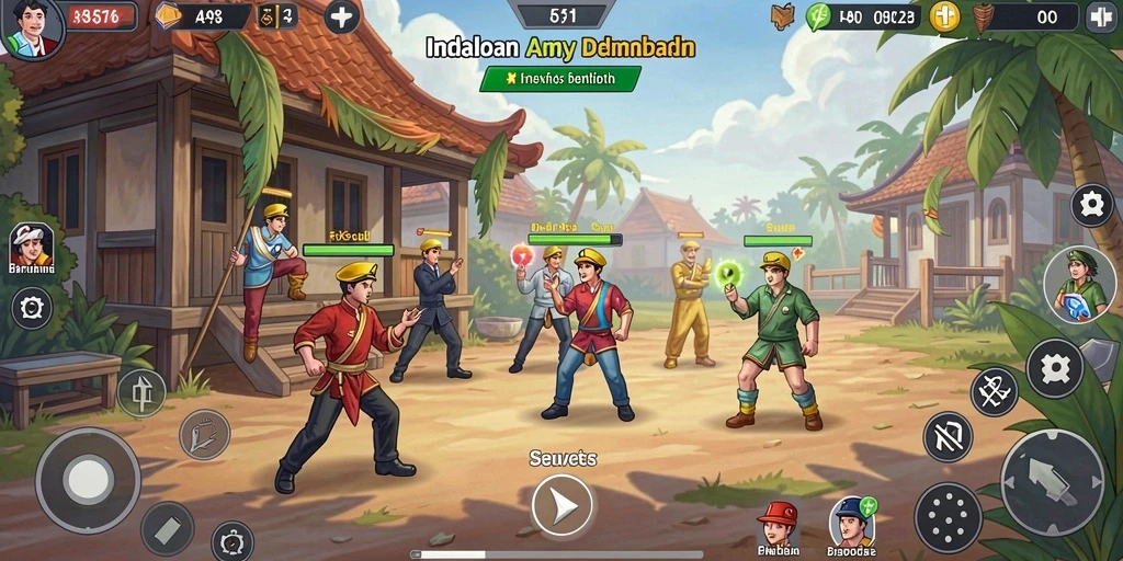 Tampilan awal yang menarik dengan menu interaktif.