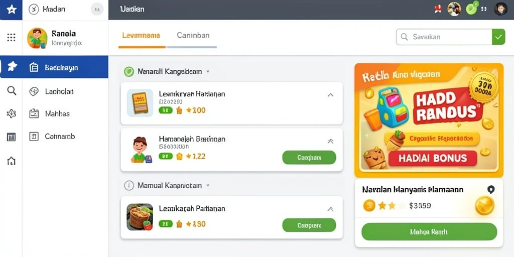 Screenshot menampilkan karakter unik dalam permainan.