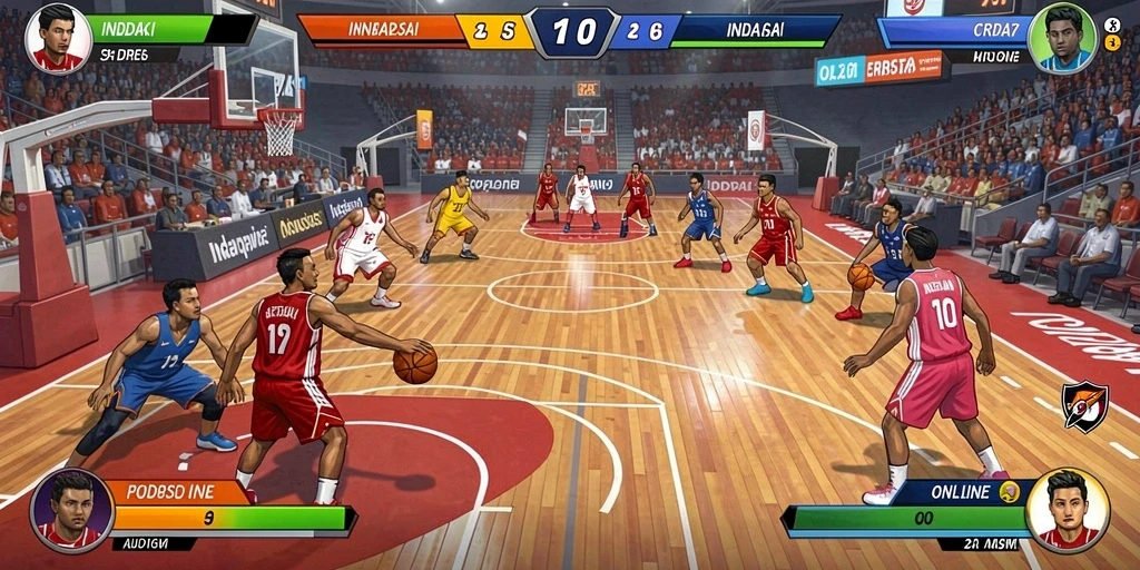 Screenshot menunjukkan karakter utama dalam aksi.